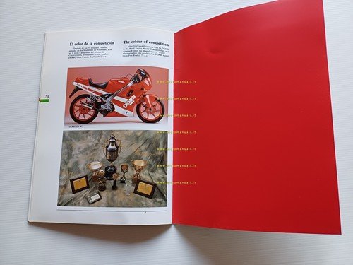 Derbi presentazione aziendale 1990 depliant spagnolo inglese originale