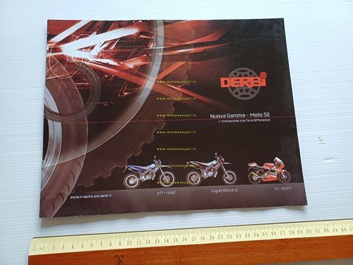 Derbi produzione modelli 50 2002 depliant italiano originale