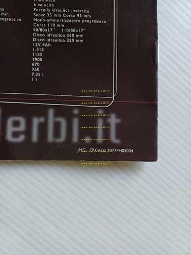 Derbi produzione modelli 50 2002 depliant italiano originale