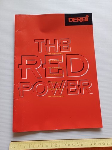 Derbi produzione moto scooter modelli 1997 depliant inglese originale