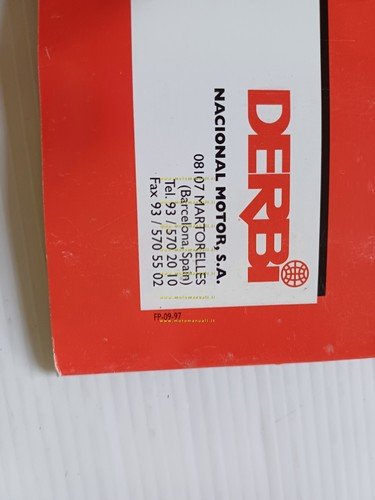Derbi produzione moto scooter modelli 1997 depliant inglese originale