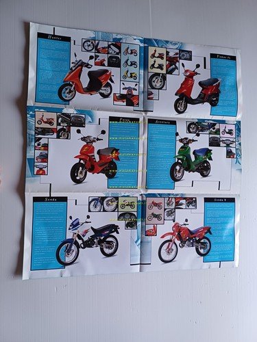 Derbi produzione tutti modelli 1996 depliant italiano originale