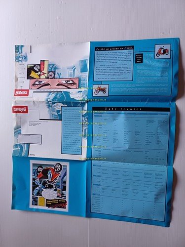 Derbi produzione tutti modelli 1996 depliant italiano originale