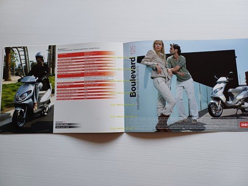 Derbi scooter 50 Atlantis - 125 Boulevard 2009 depliant originale