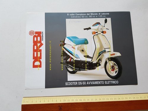 Derbi Scooter DS 50 A.E. 1991 depliant italiano originale