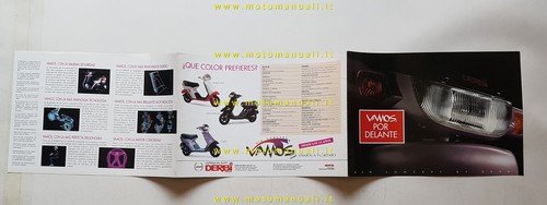 Derbi scooter Vamos 50 1993 depliant italiano originale