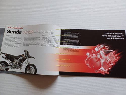 Derbi Senda 50 - 125 depliant italiano originale