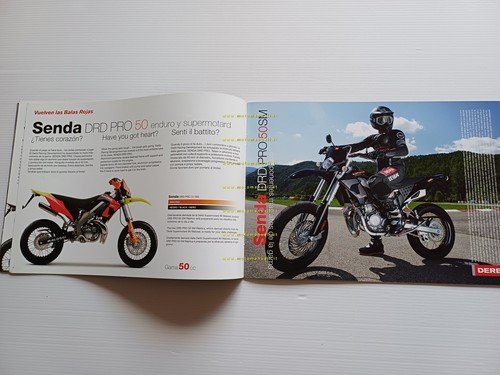 Derbi Senda 50 - 125 depliant italiano originale