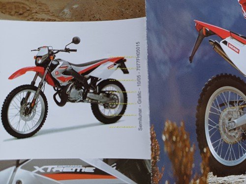 Derbi Senda Xtreme 50 R 2005 depliant inglese originale