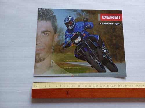 Derbi Senda Xtreme 50 SM 2005 depliant inglese originale