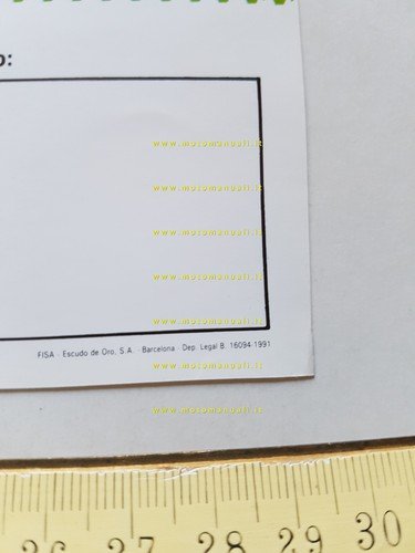 Derbi Variant 50 A.E. 1991 depliant italiano originale