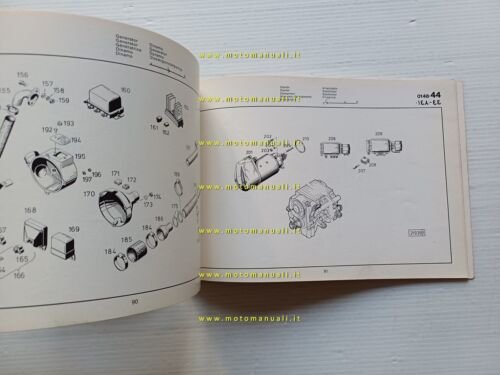 DEUTZ Motore B/F 6L-8L-10L-12L 413 F/W 1979 catalogo ricambi originale