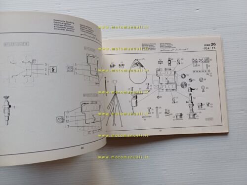 DEUTZ Motore B/F 6L-8L-10L-12L 413 F/W 1979 catalogo ricambi originale