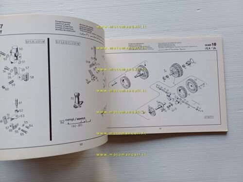 DEUTZ Motore B/F 6L-8L-10L-12L 413 F/W 1979 catalogo ricambi originale