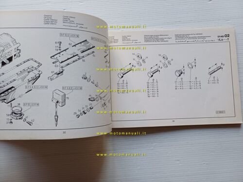 DEUTZ Motore B/F 6L-8L-10L-12L 413 F/W 1979 catalogo ricambi originale