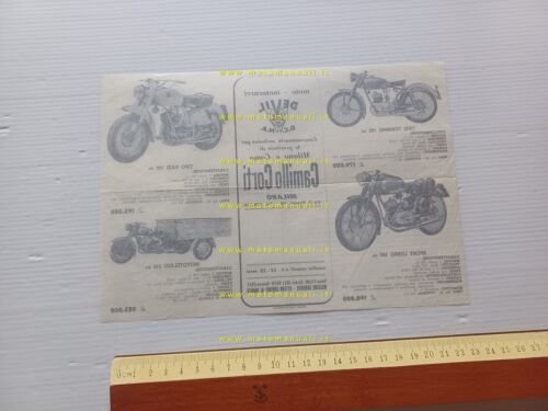 Devil 125 160 motocarro produzione anni 50 depliant italiano originale