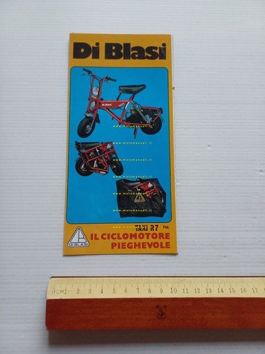Di Blasi ciclomotori pieghevoli R7 - R50 anni 70 depliant …