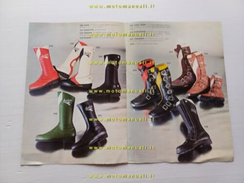 Diadora catalogo stivali moto strada fuoristrada 1978 depliant originale