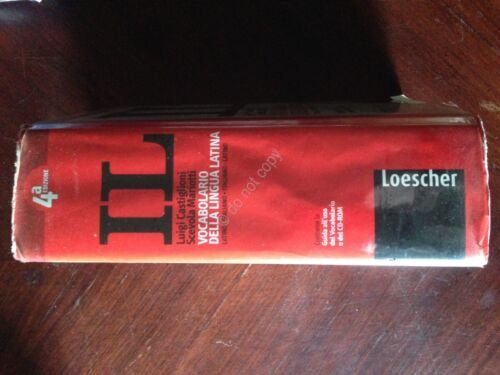 Dizionario IL Latino Italiano Latino 4 Edizione Castiglioni Mariotti Loescher