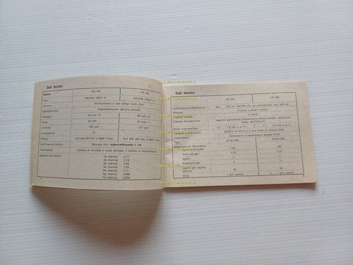 DKW 125-175-250-350 GS 7V manuale uso manutenzione ITALIANO originale