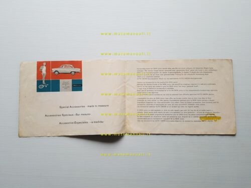 DKW Junior catalogo accessori speciali depliant originale