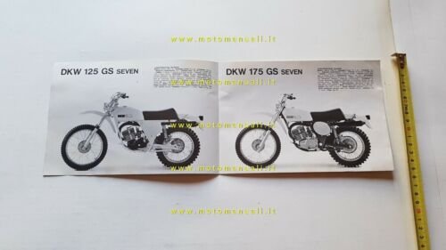 DKW modelli 125 175 250 GS Seven '76 depliant originale …