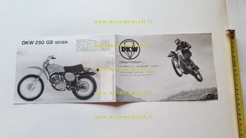 DKW modelli 125 175 250 GS Seven '76 depliant originale …