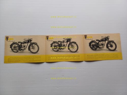 DKW RT 125 - 200 depliant originale testo olandese
