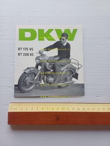 DKW RT 175 VS - RT 200 VS 1957 depliant …