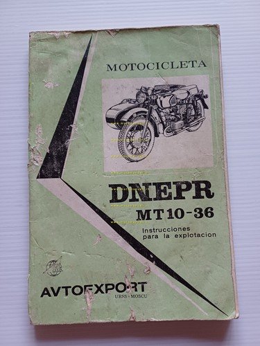 DNEPR MT10-36 650 Sidecar manuale uso manutenzione libretto originale spagnolo