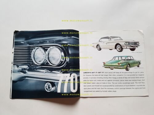 Dodge Lancer modelli serie 170-770 1960 depliant brochure originale USA