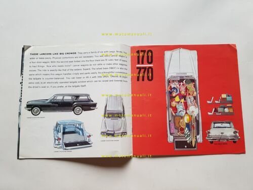 Dodge Lancer modelli serie 170-770 1960 depliant brochure originale USA