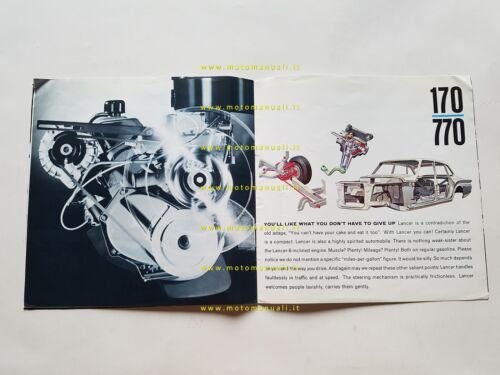 Dodge Lancer modelli serie 170-770 1960 depliant brochure originale USA