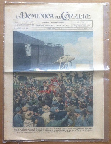 Domenica del Corriere - 17 Giugno 1928 - Ferrarin Del … | Immagine principale