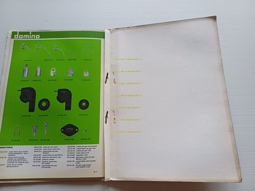 Domino catalogo generale produzione leve - comandi 1981 originale