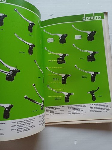 Domino catalogo generale produzione leve - comandi 1981 originale