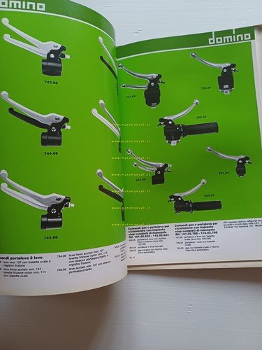 Domino catalogo generale produzione leve - comandi 1981 originale