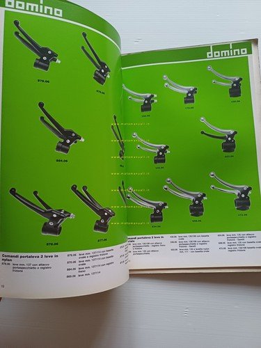 Domino catalogo generale produzione leve - comandi 1981 originale