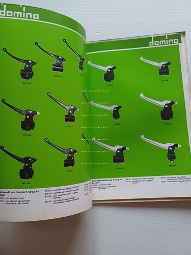 Domino catalogo generale produzione leve - comandi 1981 originale