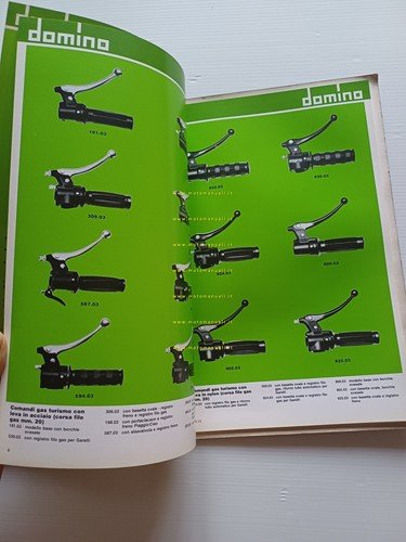 Domino catalogo generale produzione leve - comandi 1981 originale