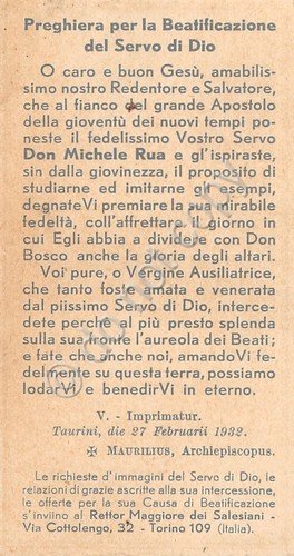 Don Michele Rua Santino 1932 | Immagine Gallery 2