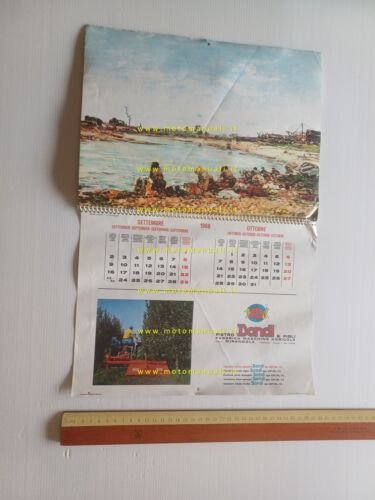 Dondi Macchine Agricole calendario 1968 italiano originale completo