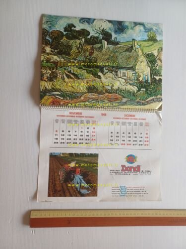Dondi Macchine Agricole calendario 1968 italiano originale completo