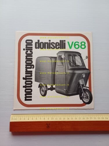 Doniselli motocarro 50 V68 1968 depliant originale ITALIANO