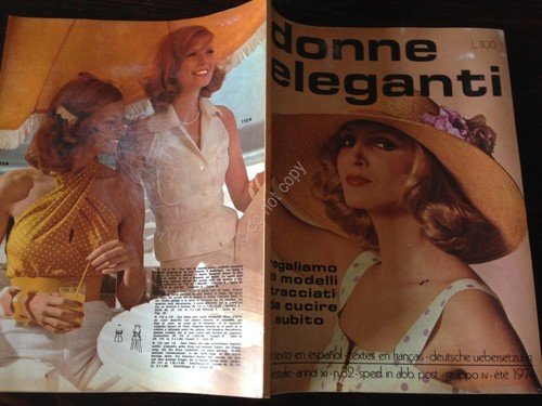 Donne Eleganti Rivista Magazine Speciale moda Estate 1974 | Immagine principale