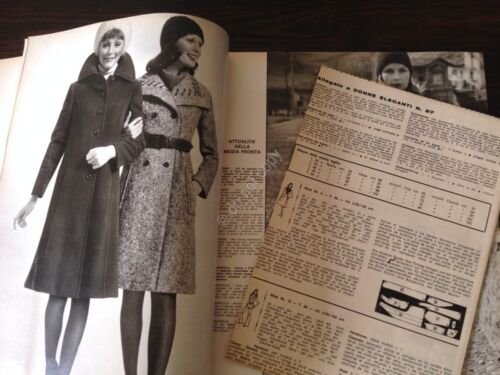 Donne Eleganti Rivista Magazine Speciale moda Inverno 1973 con cartamodello