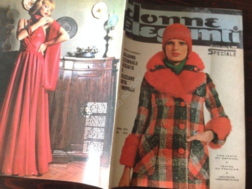 DONNE ELEGANTI Rivista Magazine Speciale moda Inverno 1974 con cartamodello | Immagine principale