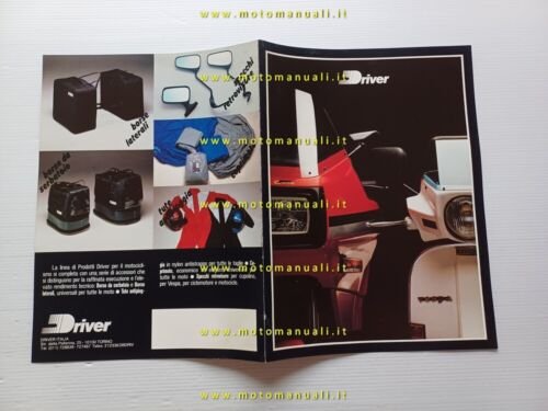 Driver catalogo cupolini accessori moto anni 70 depliant italiano originale