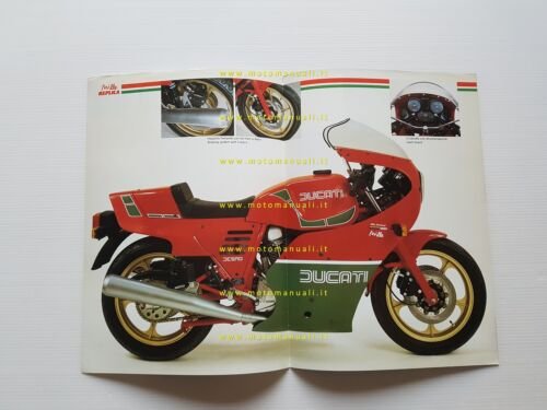 Ducati 1000 MIKE HAILWOOD REPLICA 1984 depliant ITALIANO originale