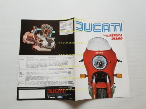 Ducati 1000 MIKE HAILWOOD REPLICA 1984 depliant ITALIANO originale